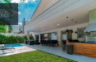 Imagem: A casa em condomínio possui 5 Dormitórios, 5 Banheiros, 4