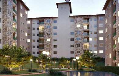 Imagem: O apartamento possui 2 Dormitórios, 1 Banheiro, 1 Vaga na garagem