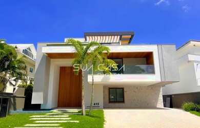 Imagem: A casa em condomínio possui 5 Dormitórios, 5 Banheiros, 4