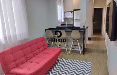 Imagem: O apartamento possui 1 Dormitório, 1 Banheiro, 50m² de Área