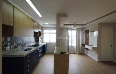 Imagem: O apartamento possui 2 Dormitórios, 1 Banheiro, 1 Vaga na garagem