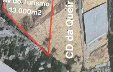 Imagem: O terreno possui 13000m² de Área e está localizado em Tarumã