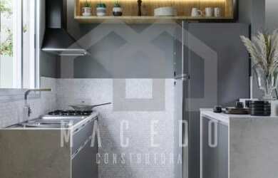 Imagem 4: casa na planta. Área de serviço, 2 Vagas na garageme2 Dormitórios