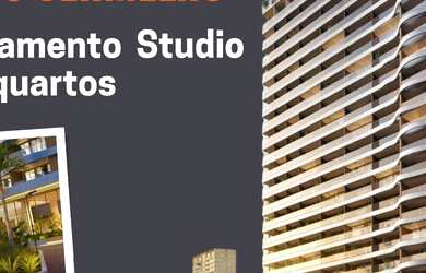 Imagem: O apartamento possui 1 Dormitório, 1 Banheiro, 1 Vaga na garagem