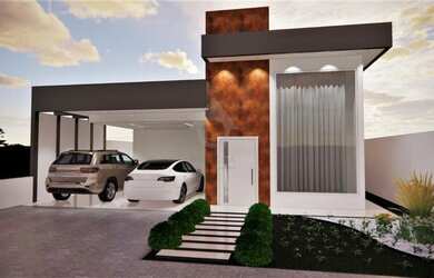 Imagem: A casa possui 3 Dormitórios, 3 Banheiros, 4 Vagas na garagem