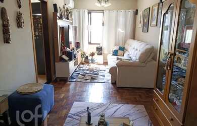 Imagem: O apartamento possui 1 Dormitório, 1 Banheiro, 1 Vaga na garagem