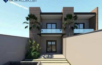 Imagem: A casa possui 3 Dormitórios, 2 Banheiros, 2 Vagas na garagem