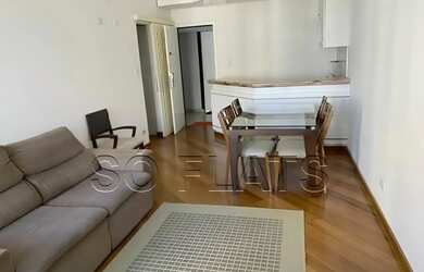 Imagem: O apartamento possui 1 Dormitório, 1 Banheiro, 1 Vaga na garagem