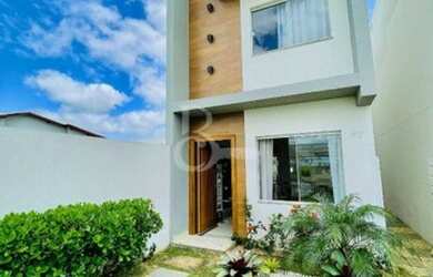 Imagem: A casa em condomínio possui 3 Dormitórios, 1 Banheiro, 2 Vagas