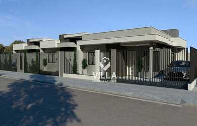 Imagem: A casa possui 3 Dormitórios, 1 Banheiro, 1 Vaga na garagem