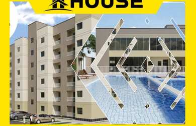 Imagem: O apartamento possui 2 Dormitórios, 1 Banheiro, 1 Vaga na garagem