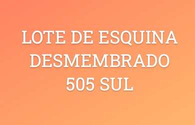 Imagem: O terreno possui 181m² de Área e está localizado em Plano