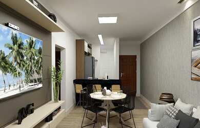 Imagem: O apartamento possui 2 Dormitórios, 2 Banheiros, 1 Vaga na