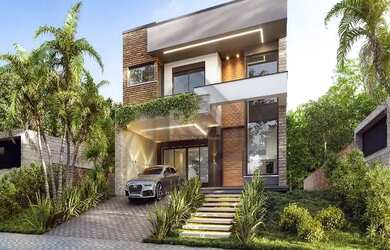 Imagem: A casa possui 3 Dormitórios, 4 Banheiros, 4 Vagas na garagem