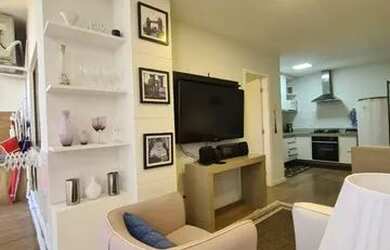 Imagem: O apartamento possui 1 Dormitório, 1 Banheiro, 1 Vaga na garagem