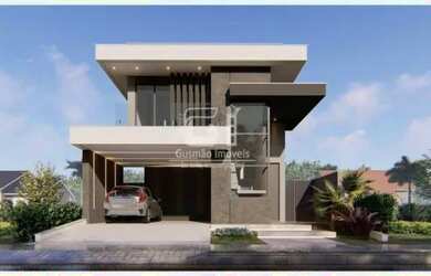 Imagem: A casa em condomínio possui 4 Dormitórios, 5 Banheiros, 2