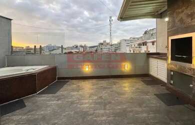 Imagem: O apartamento na cobertura possui 4 Dormitórios, 3 Banheiros