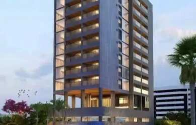 Imagem: O apartamento possui 1 Dormitório, 1 Banheiro, 1 Vaga na garagem