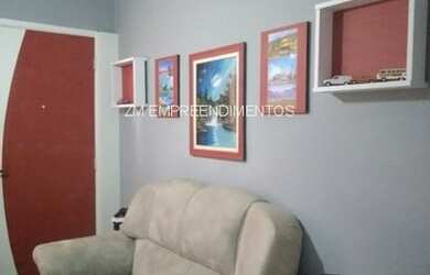 Imagem: O apartamento possui 2 Dormitórios, 1 Banheiro, 1 Vaga na garagem