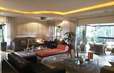 Imagem: O apartamento possui 5 Dormitórios, 5 Banheiros, 4 Vagas na