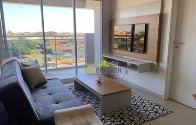 Imagem: O apartamento possui 1 Dormitório, 1 Banheiro, 1 Vaga na garagem