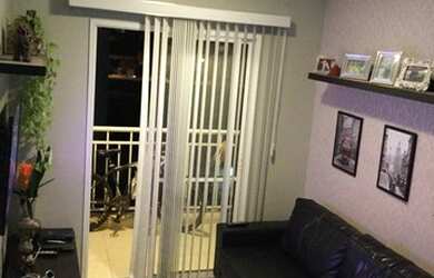 Imagem: O apartamento possui 2 Dormitórios, 1 Banheiro, 1 Vaga na garagem