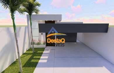 Imagem: A casa possui 3 Dormitórios, 2 Banheiros, 2 Vagas na garagem