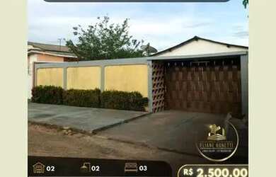 Imagem: A casa possui 3 Dormitórios, 2 Banheiros e 2 Vagas na garagem