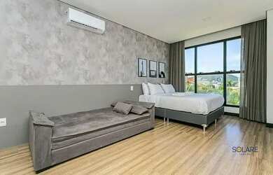 Imagem: O studio possui 1 Dormitório, 1 Banheiro, 1 Vaga na garagem