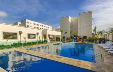 Imagem: O apartamento possui 2 Dormitórios, 1 Banheiro, 1 Vaga na garagem