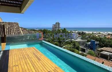 Imagem: A casa em condomínio possui 4 Dormitórios, 4 Banheiros, 2