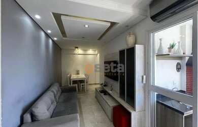 Imagem: O apartamento possui 2 Dormitórios, 1 Banheiro, 1 Vaga na garagem