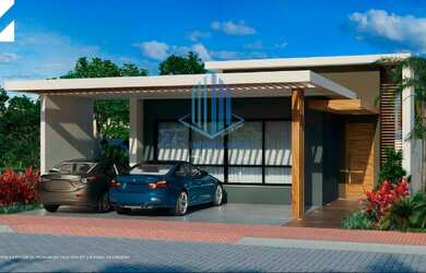 Imagem: A casa em condomínio possui 3 Dormitórios, 2 Banheiros, 3