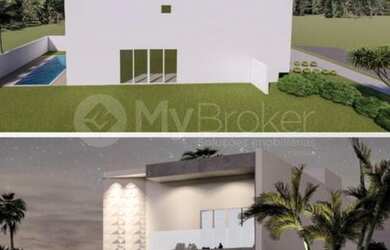 Imagem: A casa possui 3 Dormitórios, 3 Banheiros, 4 Vagas na garagem