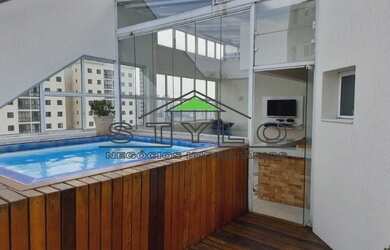 Imagem: O apartamento na cobertura possui 3 Dormitórios, 1 Banheiro