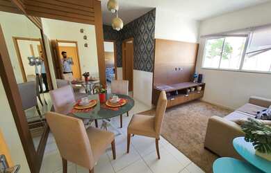 Imagem: O apartamento possui 2 Dormitórios, 1 Banheiro, 1 Vaga na garagem