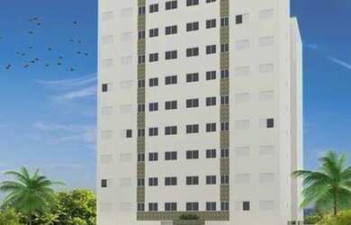 Imagem: O apartamento possui 2 Dormitórios, 1 Banheiro, 1 Vaga na garagem