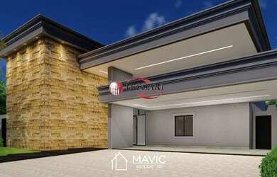 Imagem 2: Casa nova para vender no Condomínio Damha 1 com 5 Suítes sendo uma com...