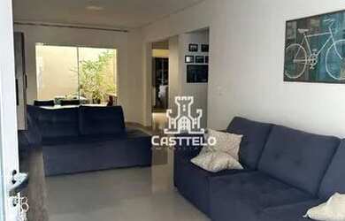 Imagem: A casa em condomínio possui 3 Dormitórios, 1 Banheiro, 2 Vagas