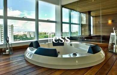 Imagem: O apartamento possui 1 Dormitório, 1 Banheiro, 1 Vaga na garagem