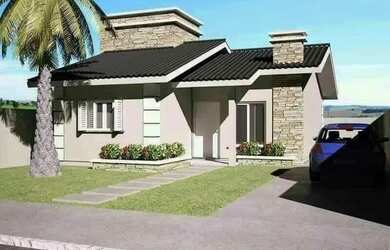 Imagem: A casa possui 2 Dormitórios, 2 Banheiros, 1 Vaga na garagem