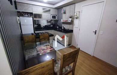 Imagem: O apartamento possui 2 Dormitórios, 1 Banheiro, 1 Vaga na garagem