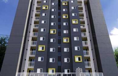 Imagem: O apartamento possui 2 Dormitórios, 1 Banheiro, 1 Vaga na garagem