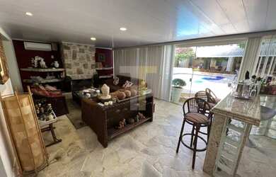 Imagem 4: CASA MARAMAR RECREIO. Piscina, Churrasqueira, Área de serviçoeLareira