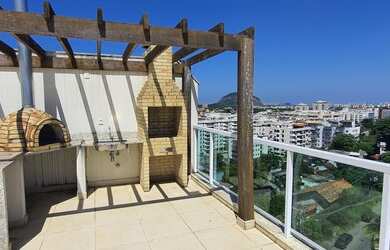 Imagem: O apartamento na cobertura possui 4 Dormitórios, 4 Banheiros