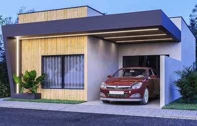 Imagem: A casa em condomínio possui 3 Dormitórios, 2 Banheiros, 1