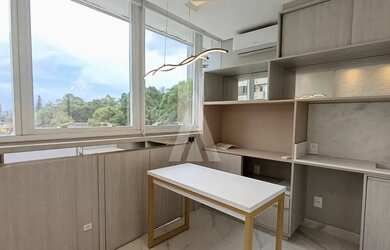 Imagem 3: Sala comercial mobiliada, com 2 cômodos e 1 lavabo. localizada no bairro...