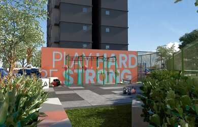 Imagem: O apartamento possui 2 Dormitórios, 2 Banheiros, 1 Vaga na