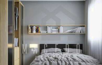 Imagem 6: casa na planta. Área de serviço, 2 Vagas na garageme2 Dormitórios