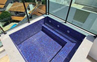 Imagem: O apartamento na cobertura possui 3 Dormitórios, 4 Banheiros